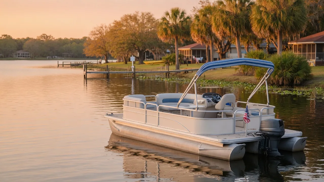 Demo · 24ft Pontoon — Galveston Bay — Pontoon for rent in Galveston, Texas