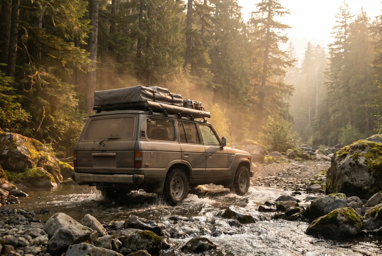 Overland 4x4 staged for a PickRV listing, kitted expedition rig