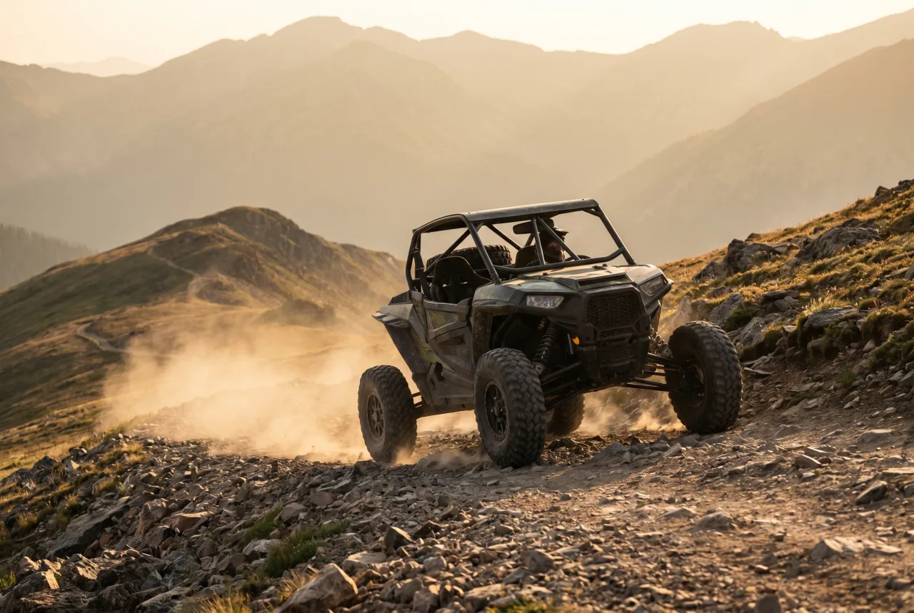 UTV side-by-side staged for a PickRV listing, roll-cage trail rig