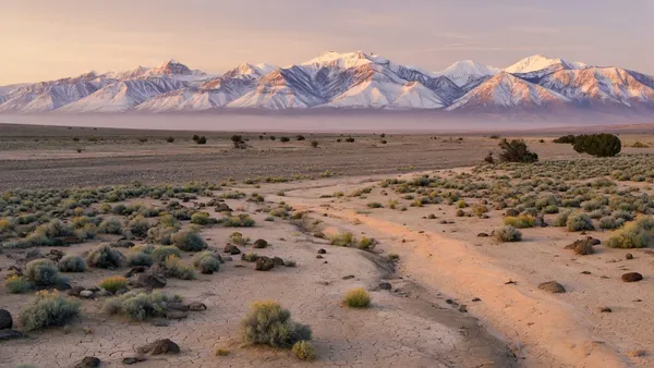 High-desert sage flats below Great Basin peaks, Nevada