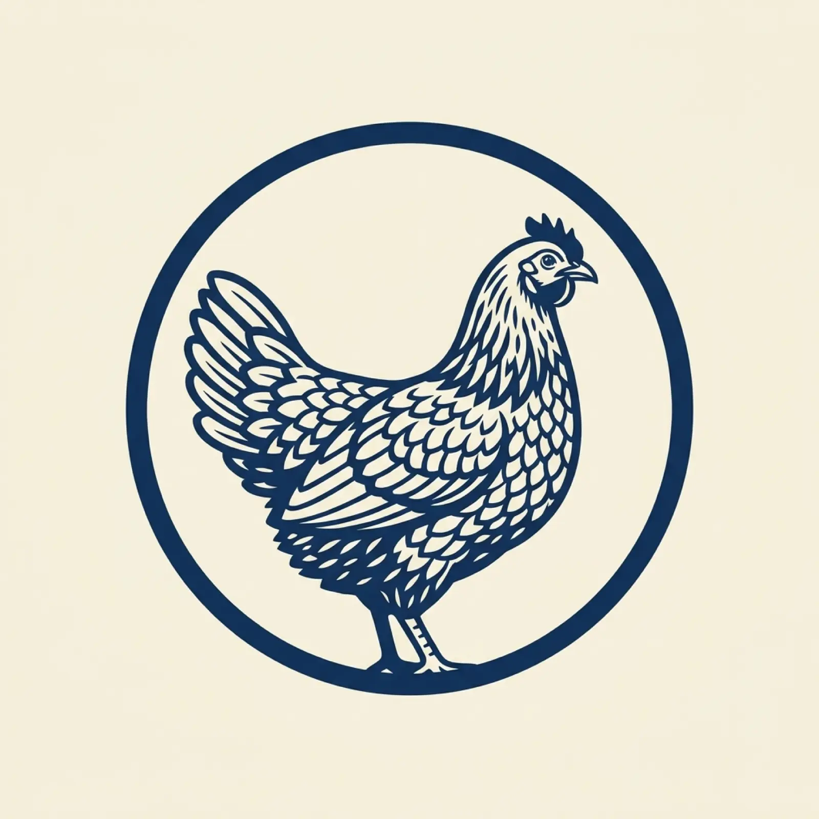 Delaware state mascot illustration — blue hen
