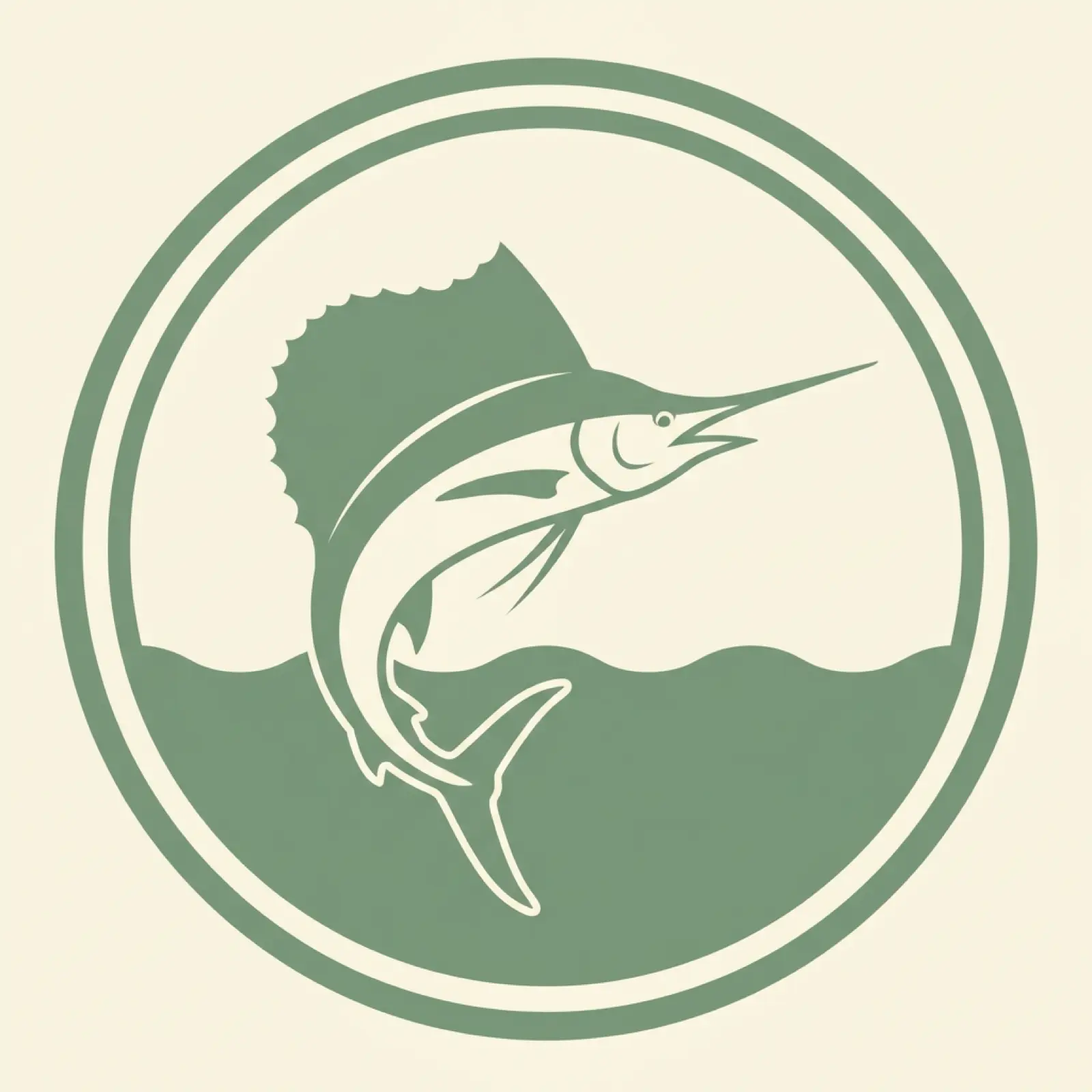 Florida state mascot illustration — sailfish