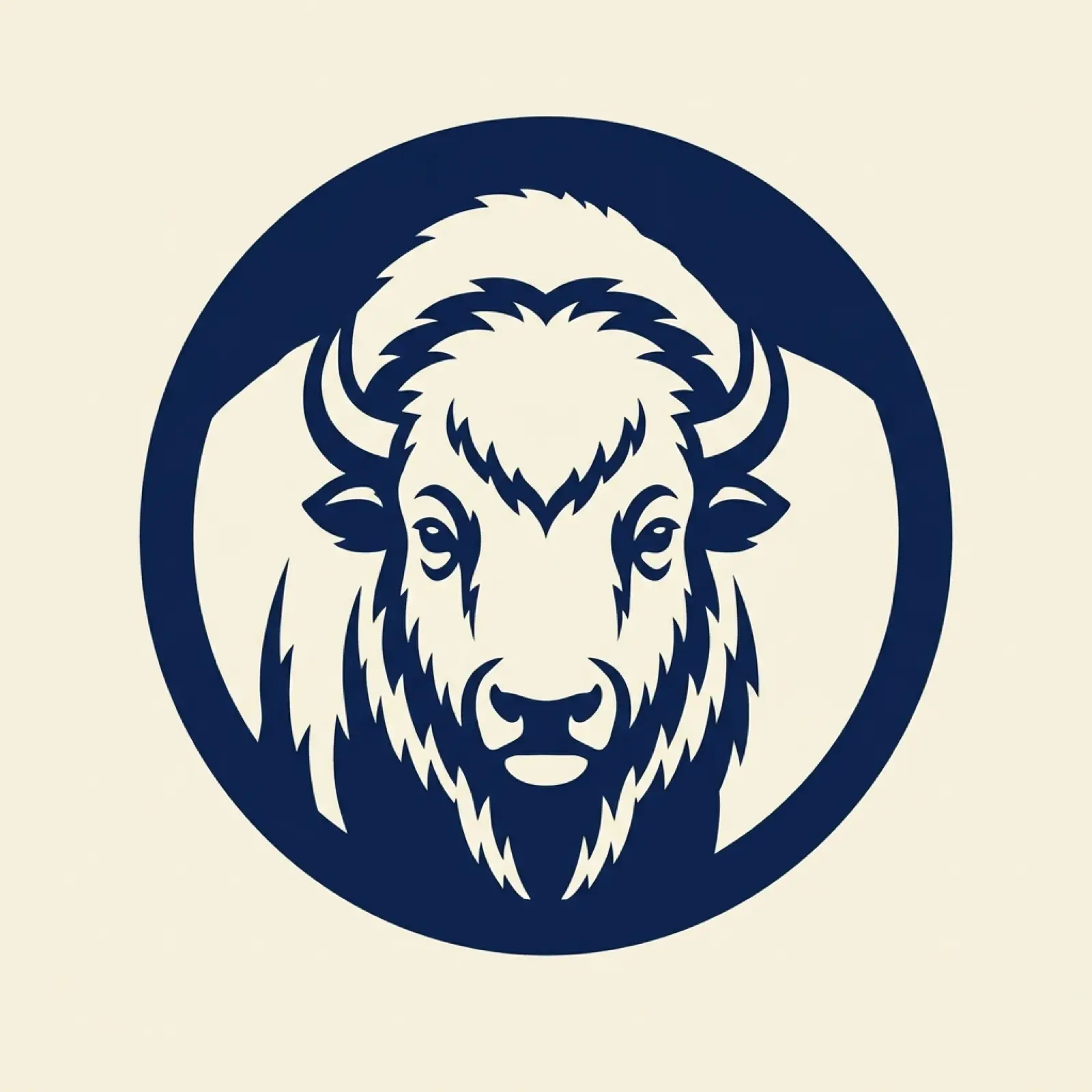 Kansas state mascot illustration — american bison