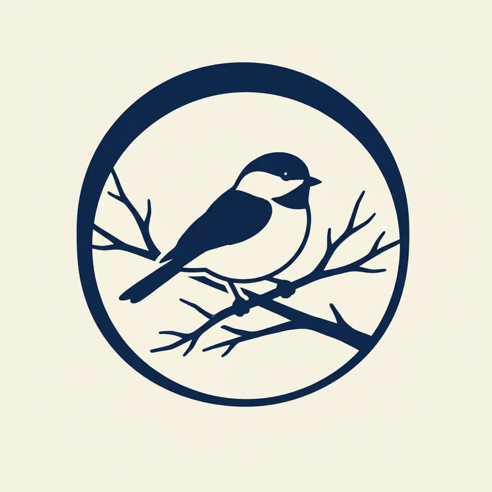 Massachusetts state mascot illustration — black-capped chickadee