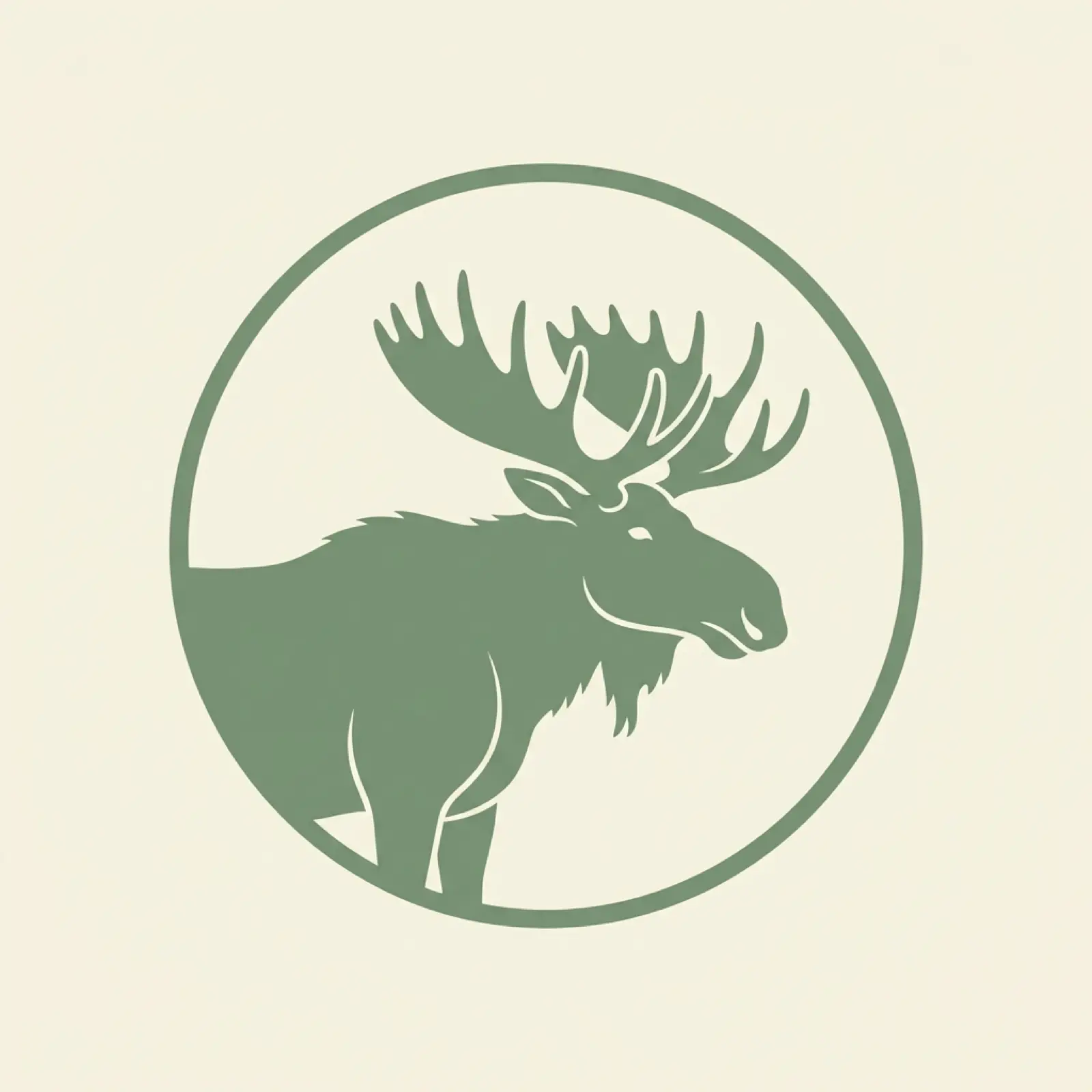 Maine state mascot illustration — moose