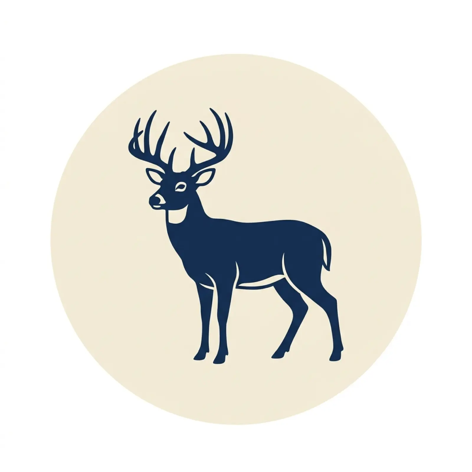 Michigan state mascot illustration — white-tailed deer