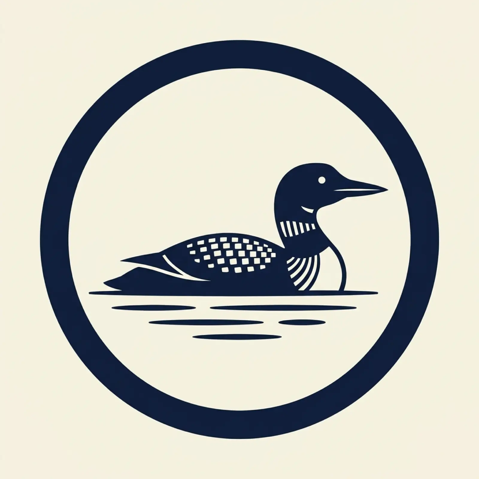 Minnesota state mascot illustration — common loon