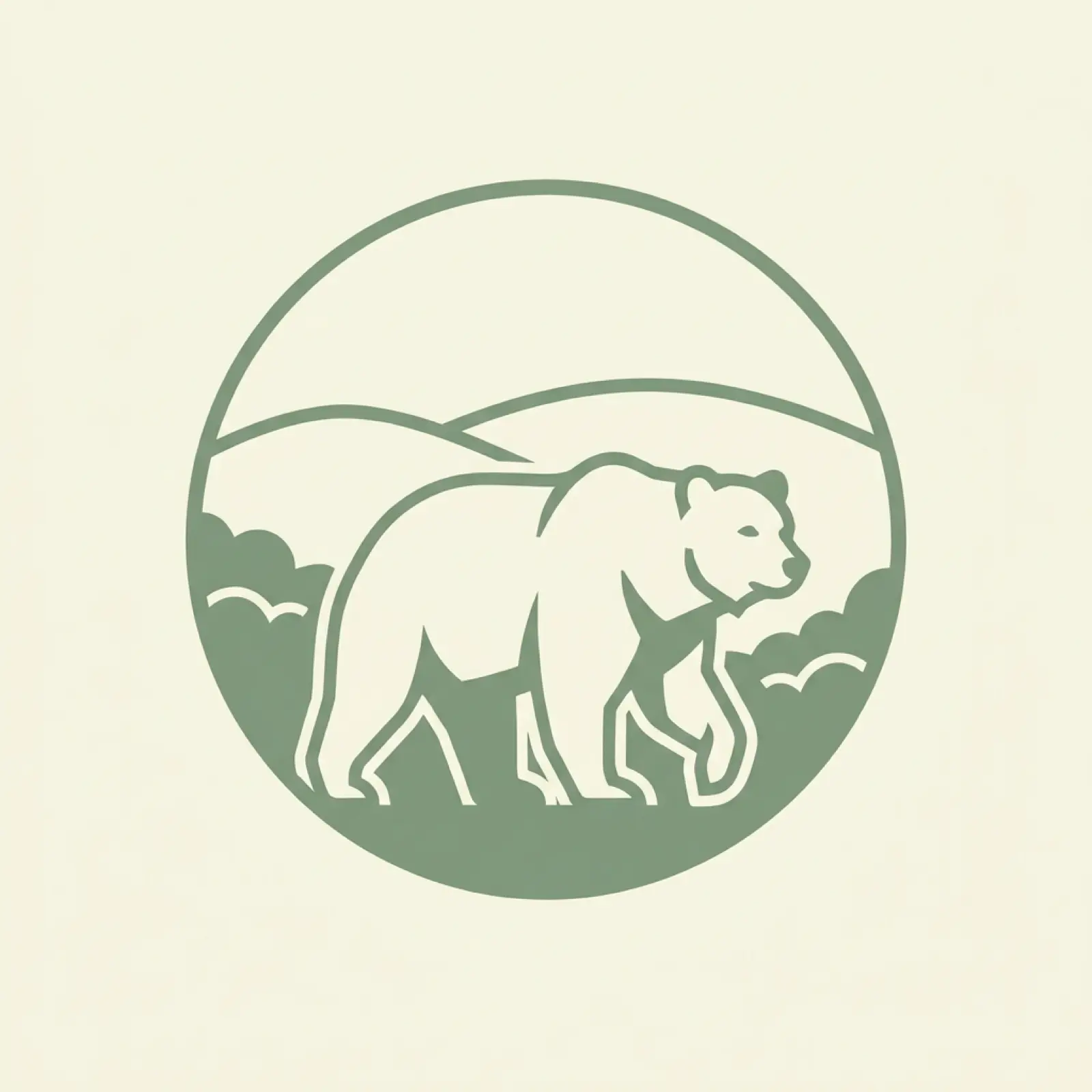 Montana state mascot illustration — grizzly bear