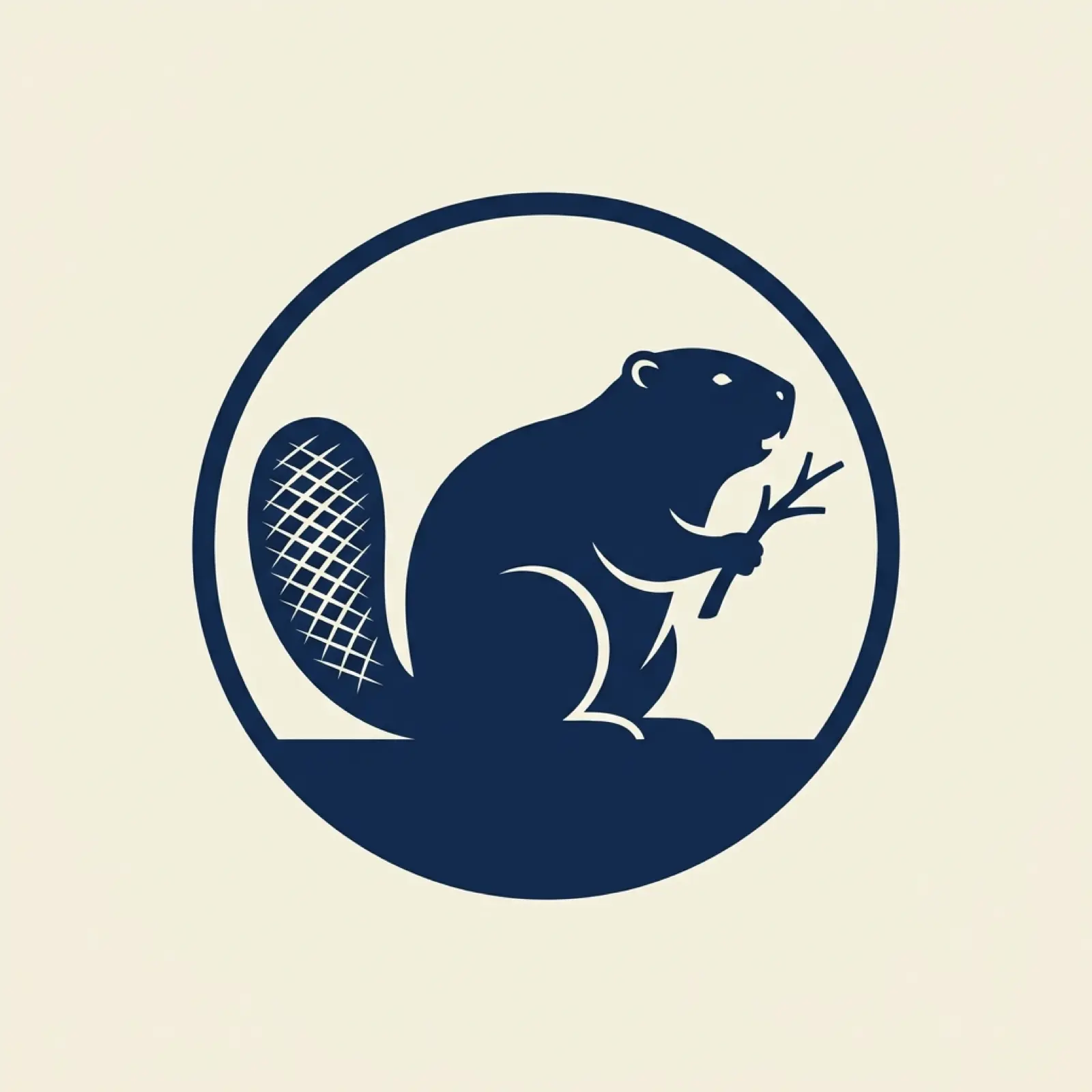 New York state mascot illustration — american beaver