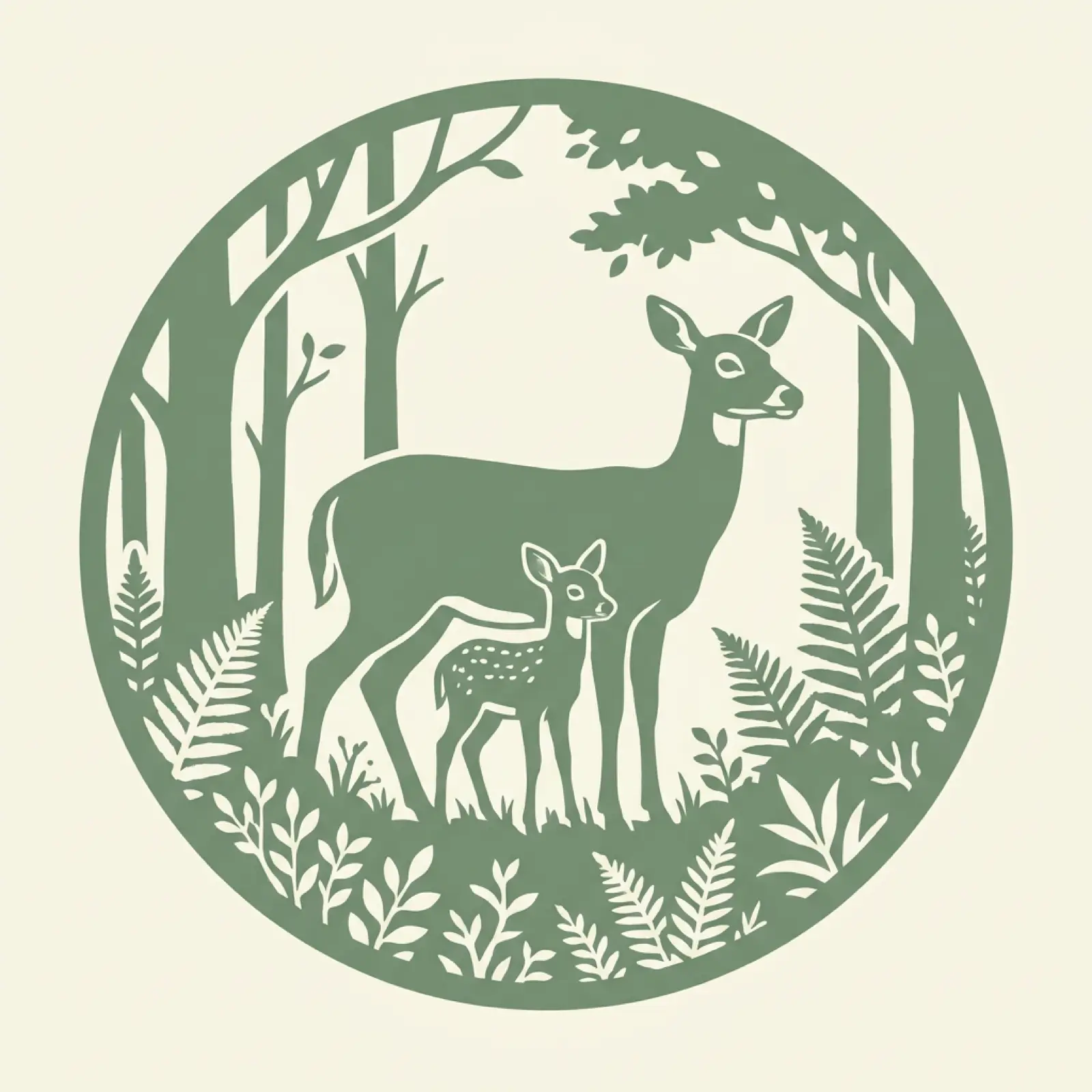 Ohio state mascot illustration — white-tailed deer
