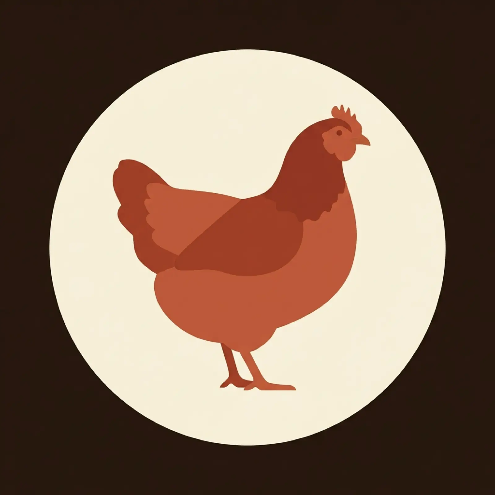 Rhode Island state mascot illustration — rhode island red chicken