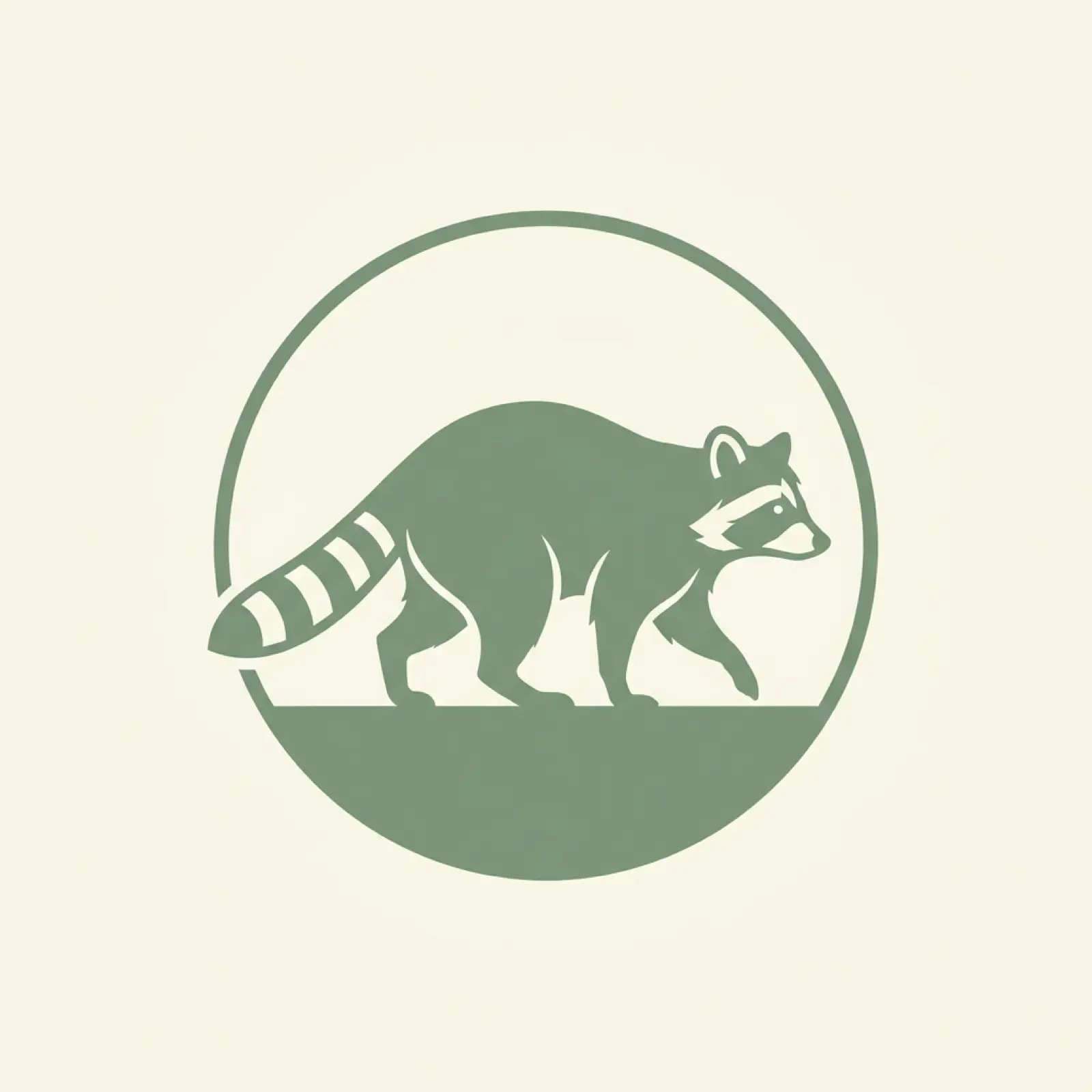Tennessee state mascot illustration — raccoon