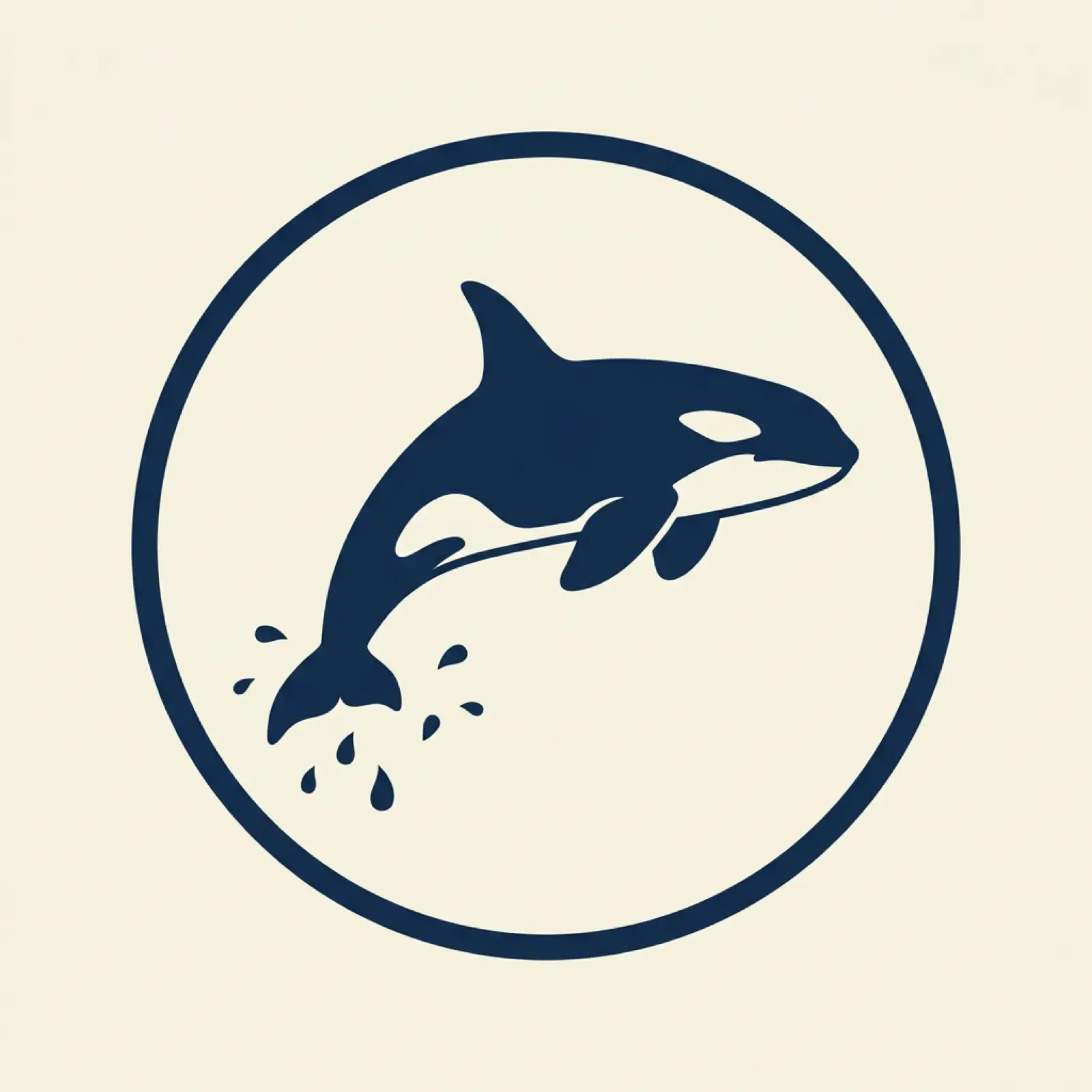 Washington state mascot illustration — orca whale