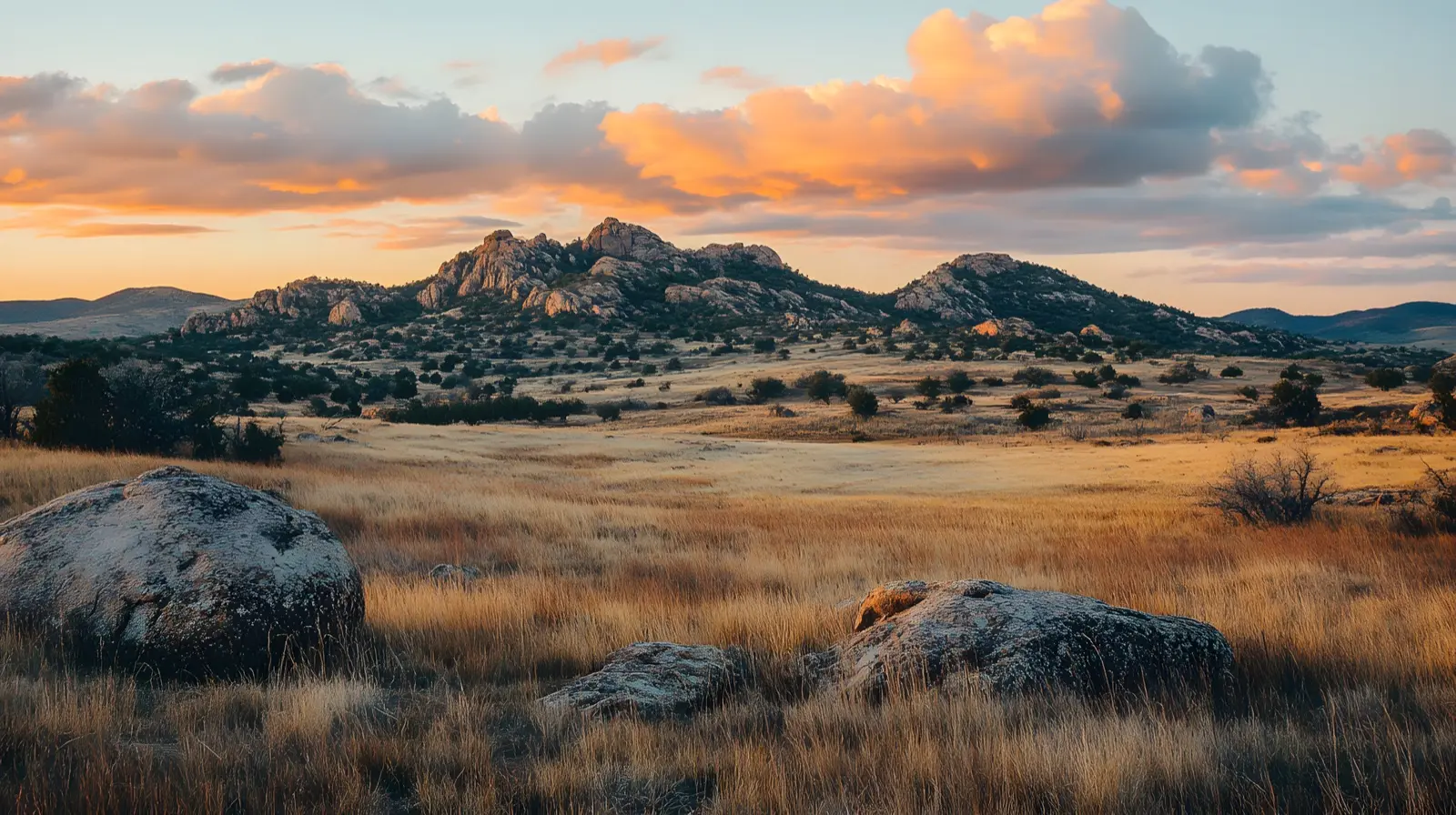 Ancient granite peaks of the Wichita Mountains, Oklahoma