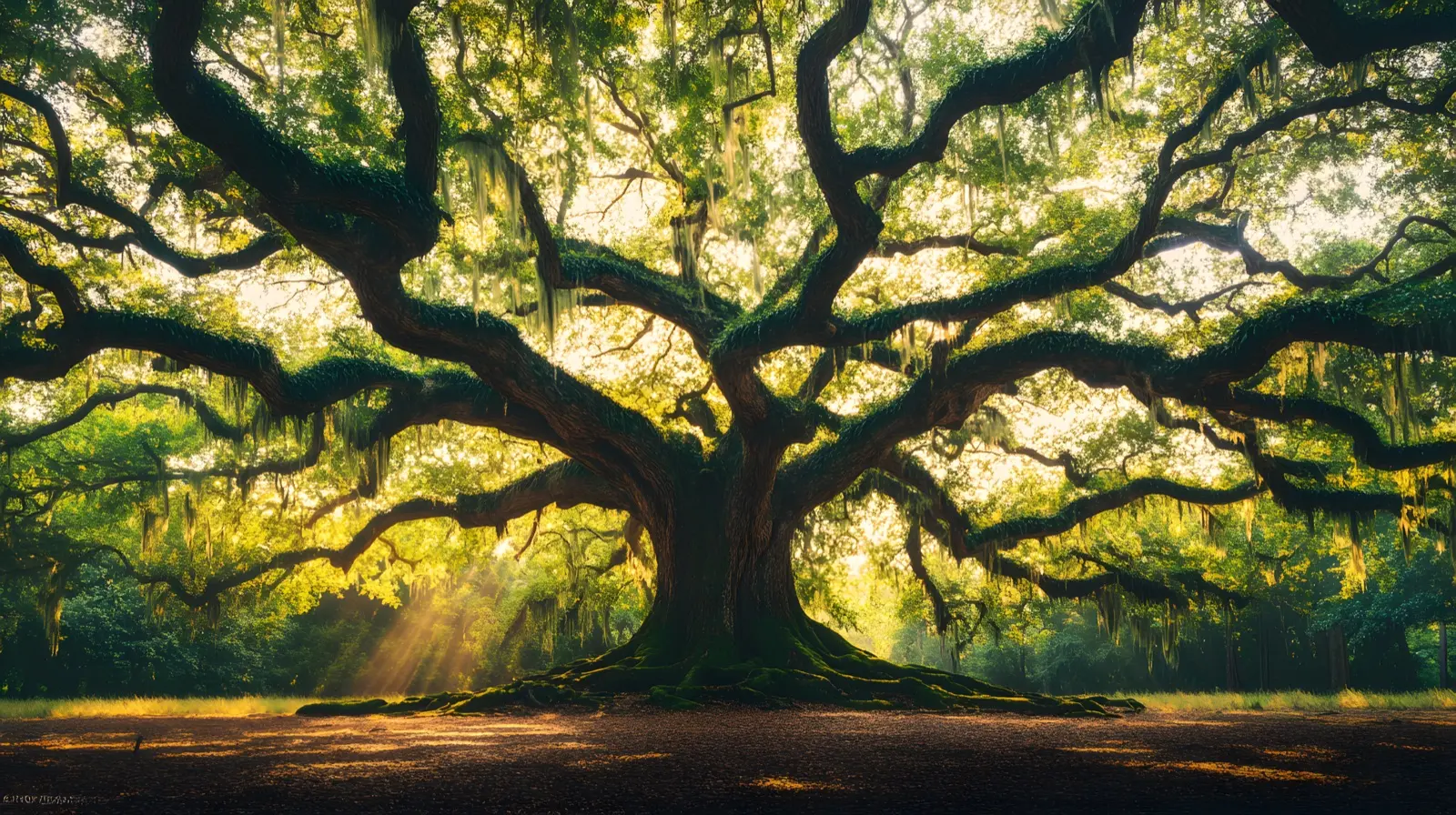 Angel Oak Tree on Johns Island South Carolina massive ancient