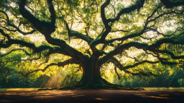 Angel Oak Tree on Johns Island South Carolina massive ancient