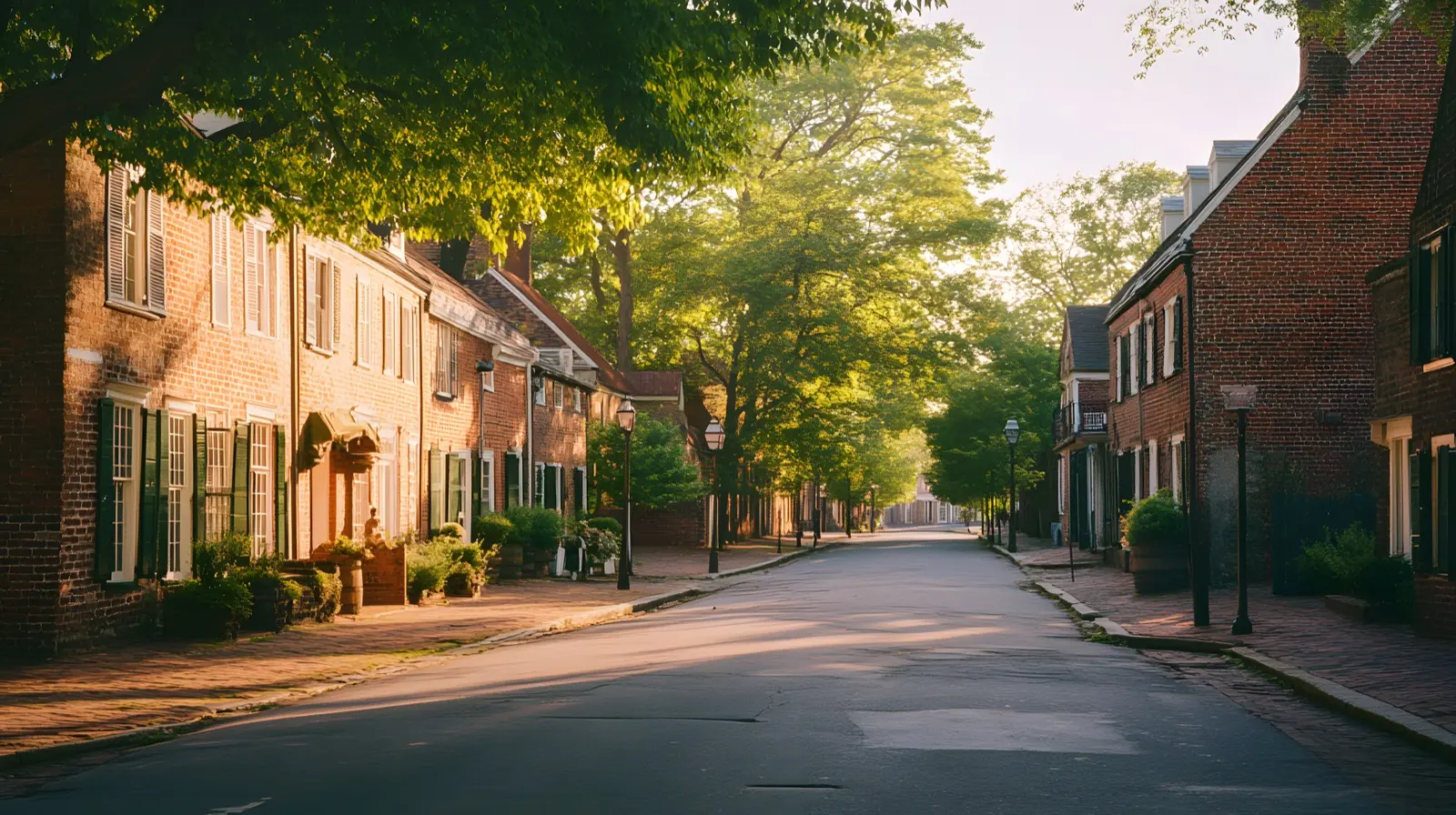 Colonial-era street in Williamsburg, Virginia